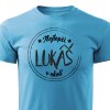 Pánské tričko Nejlepší Lukáš v okolí - tyrkysové