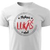 Pánské tričko Nejlepší Lukáš v okolí - bílé