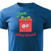 Jsem pěknej dáreček - zamilovaný pánské tričko modré