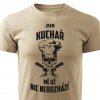 Kuchař - mě už nic nerozhází pánské tričko pískové