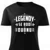 Dámské tričko Legendy se rodí v dubnu černé