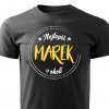 Pánské tričko Nejlepší Marek v okolí černé