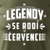 Pánské tričko Legendy se rodí v červenci vojenská výřez