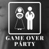 Pánské tričko Game over párty výřez
