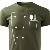 Pánské tričko s potiskem Rondon pro kuchaře - vojenské zelené