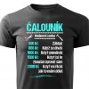 Pánské tričko Čalouník sazba černé