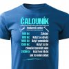 Pánské tričko Čalouník sazba modré