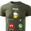 Pánské tričko Pivo volá vojenské