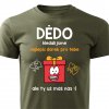 Pánské tričko Nejlepší dárek pro dědu vojenská