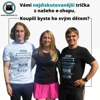 Děkujeme, že nám posíláte fotky s Vašemi tričky 🥰 Tričko "Jsem rozmazlený mámy syn" najdete na 𝘄𝘄𝘄.𝗹𝗲𝗺𝘂𝗿𝗮𝗸.𝗰𝘇 #lemurak...