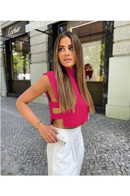 june boutique crop top fucshia fuchsia 2