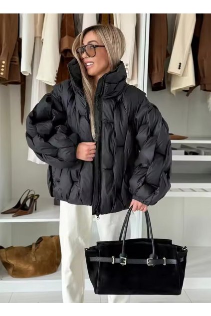 cerna zimni bunda core lenacofashion.cz