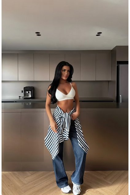 modrá košile straight lenacofashion.cz III