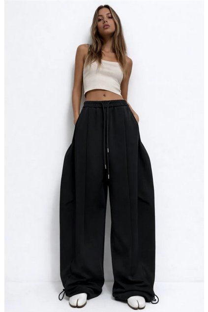 Jogger cotton pants lenacofashion black