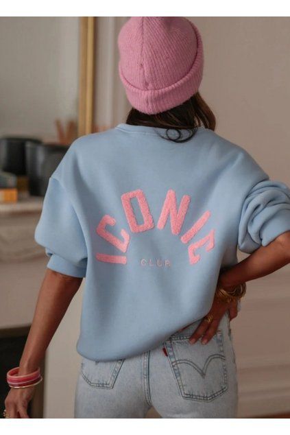 mikina Iconic blue Lenacofashion