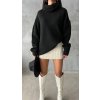fenomen pull long oversize en maille black 3