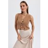 fenomen gilet sans manche maille camel 2