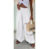 issyma pantalon en viscose satine white 1