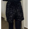 black sequin short skirt
