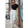 Kalhoty high waist white lenacofashion