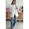 blazer wrap white lenacofashion