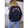oversize mikina MOMMY MODRÁ Lencofashion