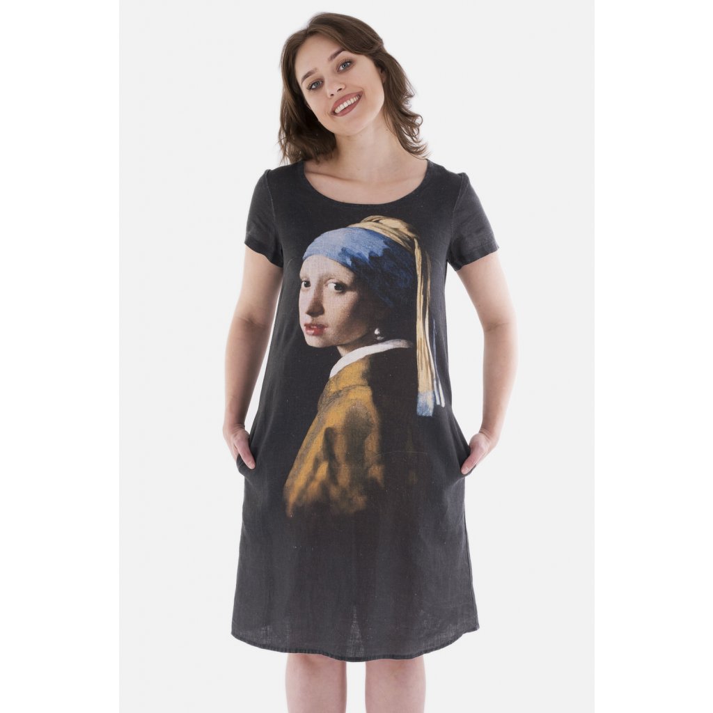 Šaty midi Jan Vermeer Girl with a Pearl Earring