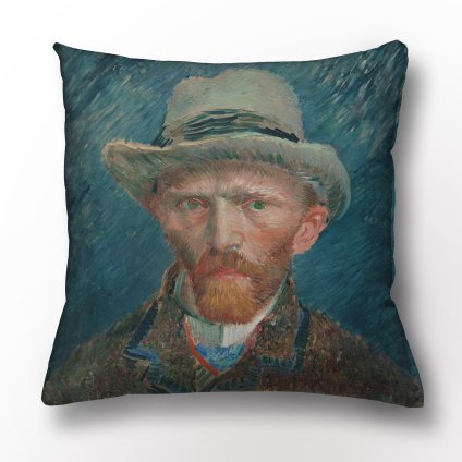 Povlak na polštář Vincent Van Gogh Autoportrét 45x45