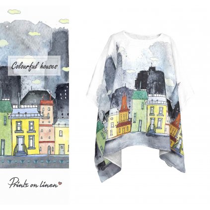 Pono Piet Mondrian barevn domky / Colourful houses