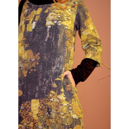 Šaty maxi Gustav Klimt Adele Bloch-Bauer (Velikost EU 50)