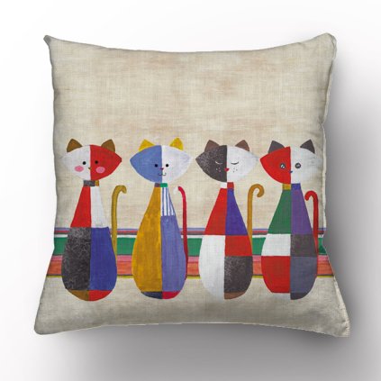 297 povlak na polstar cats in childhood 45x45