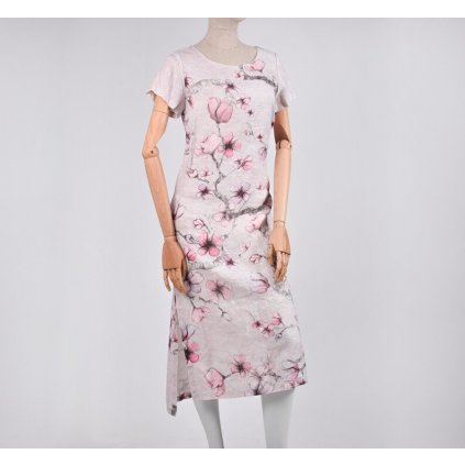 Šaty maxi Magnolie-verze růžova (Velikost EU 50)