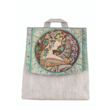 Dámský batoh 100 % len Alfons Mucha Ivy