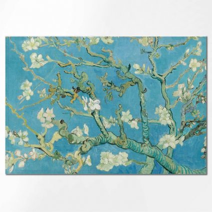 Prostírání Vincent Van Gogh Almond Blossom verze tyrkysová