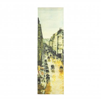 Tapiserie 100 % len, 145x45 cm, Camille Pissarro, Rue Saint Honore in the Afternoon