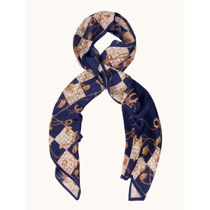 5655 1 hedvabny satek zlate privesky