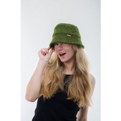 Unisex bucket čepice 100% vlna