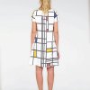 Šaty midi Piet Mondrian Kompozice / Composition (Velikost EU 50)