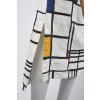 Šaty maxi Piet Mondrian Kompozice / Composition Br (Velikost EU 50)