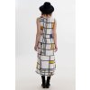 Šaty maxi Piet Mondrian Kompozice / Composition Br (Velikost EU 50)