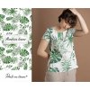 Dámské tričko Zelené listy/ Monstera leeves