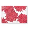 Lněné prostírání 48x32 cm Vánoční hvězda/ Poinsettia