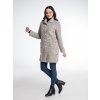 Dámský kabát 100% buklé INKA šedá barvá