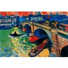 Šaty maxi 100% André Derain Londýnský most/ London Bridge Kr