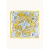Hedvábný šátek „Zahrada ve žlutém“ – 70 × 70 cm, 100% morušové hedvábí_4