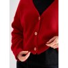 Dámský kardigan Cholet v červené barvě (Velikost XL)