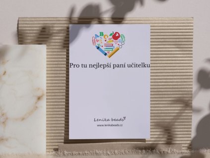karticka pani ucitelka