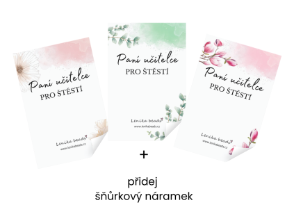 varianty karticek pro pani ucitelku