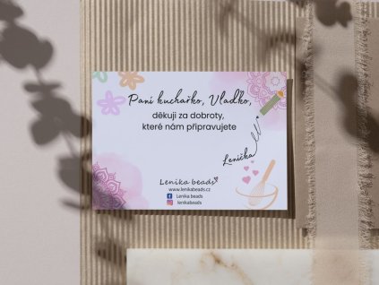 personalizovana karticka pani kucharka