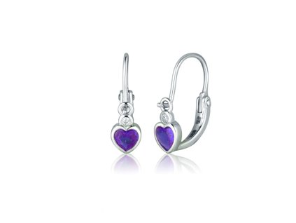 stribrne nausnice srdicka